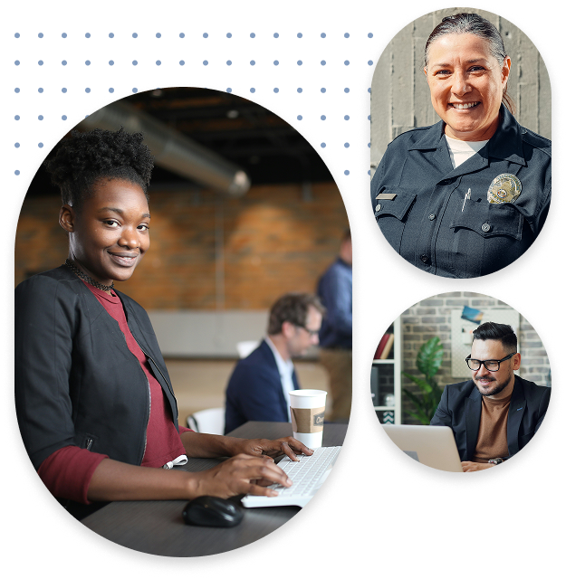 Hiring event — diverse group of DoD civilian professionals